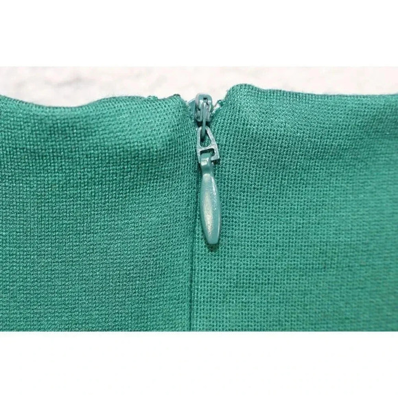 Eloquii Sleeveless Dark Green Midi Dress-Twisted Shoulder Sheath-Size 16-Stretch - Picture 6 of 8